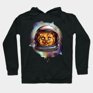 Outer Space Cadette Cat Helmet Hoodie